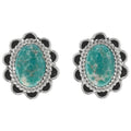 Boucles d’oreilles navajos en argent sterling avec turquoises