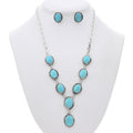 Ensemble navajo en argent sterling avec turquoises Sleeping Beauty