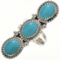 Bague navajo en argent sterling avec turquoise Kingman