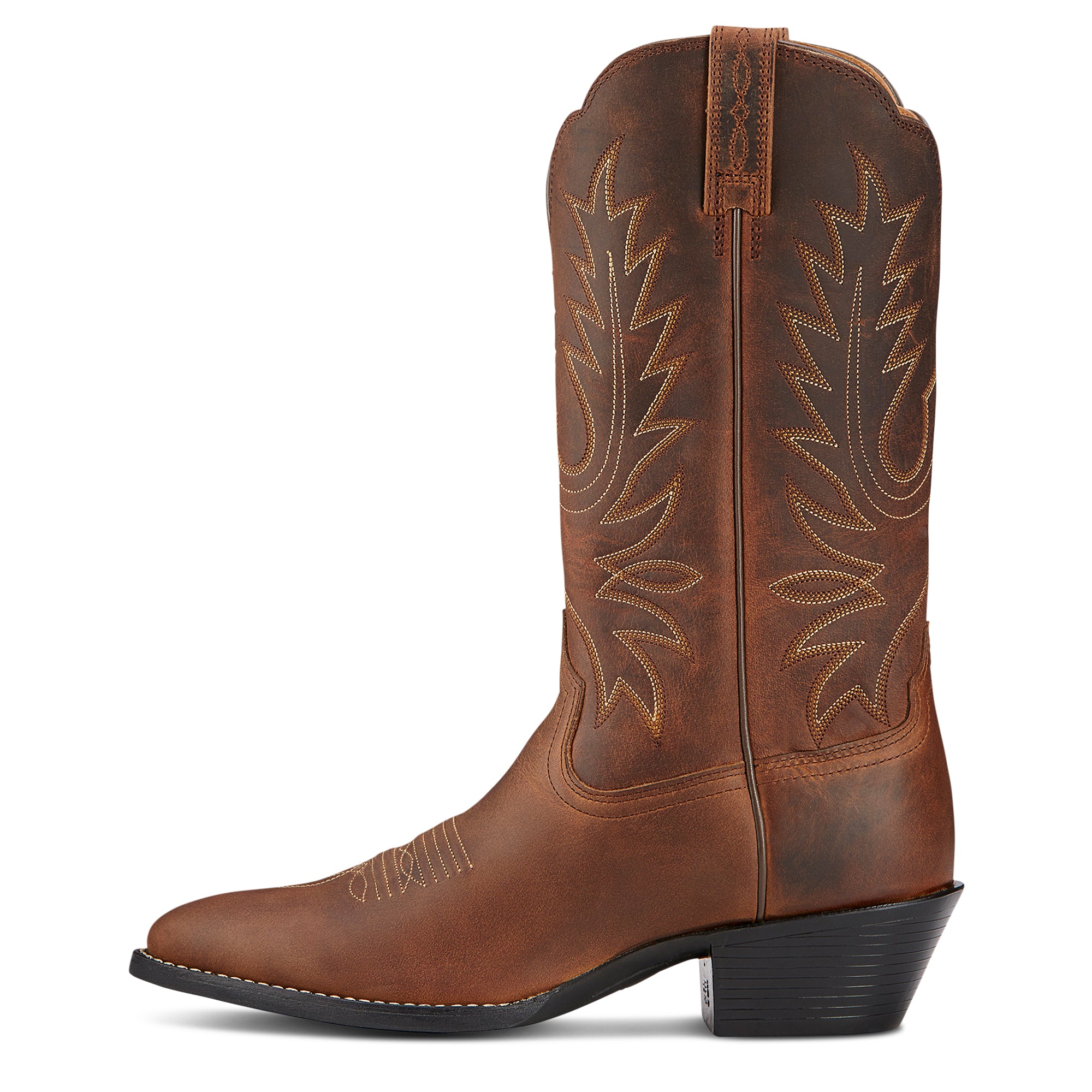 Ariat Heritage Femme – Distressed Brown (Botte Western R Toe)