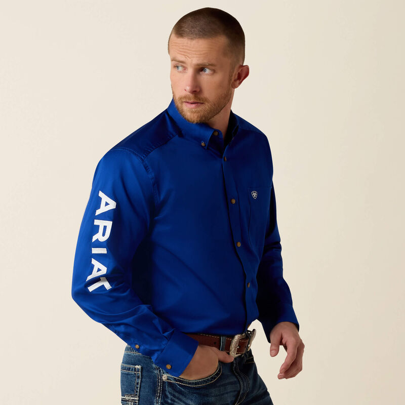 Chemise Ariat Team Logo Twill Classic Fit – Bleu royal