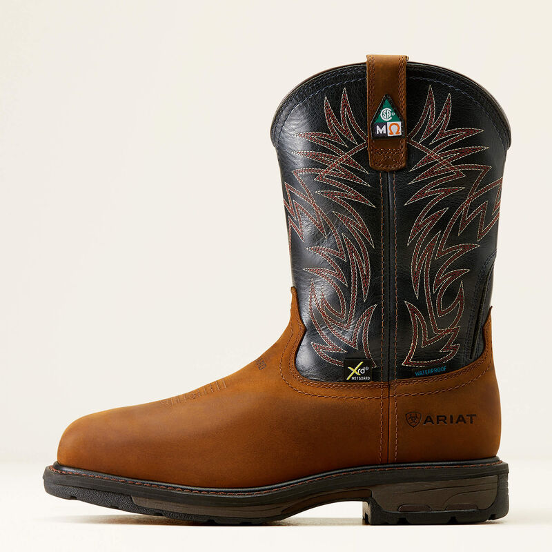 Bottes de travail Ariat WorkHog® MetGuard CSA imperméables à embout composite – Homme