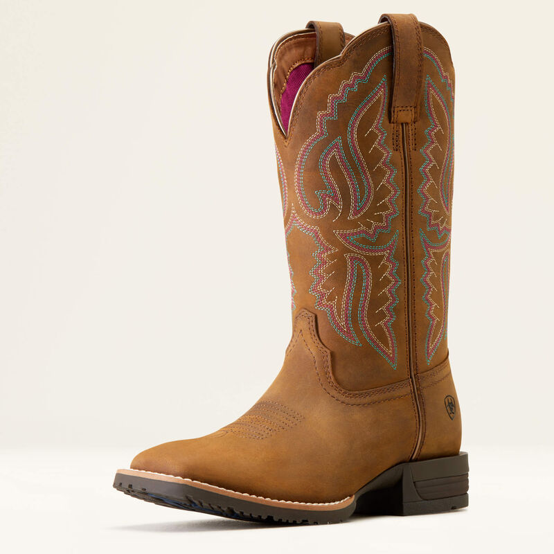 Bottes western Ariat Hybrid Ranchwork Wide Square Toe – Femme