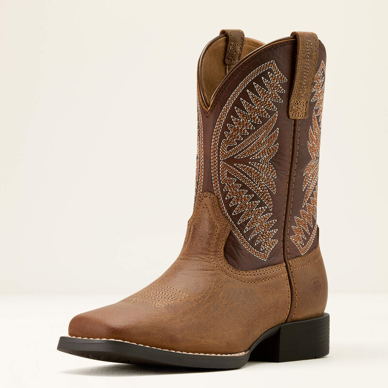 Bottes Ruidoso Western – Perle et brun chocolat
