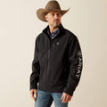 Manteau softshell Logo Ariat pour homme - Noir - vue de face