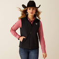 Veste sans manches Logo Ariat pour femme - Noir - vue de face