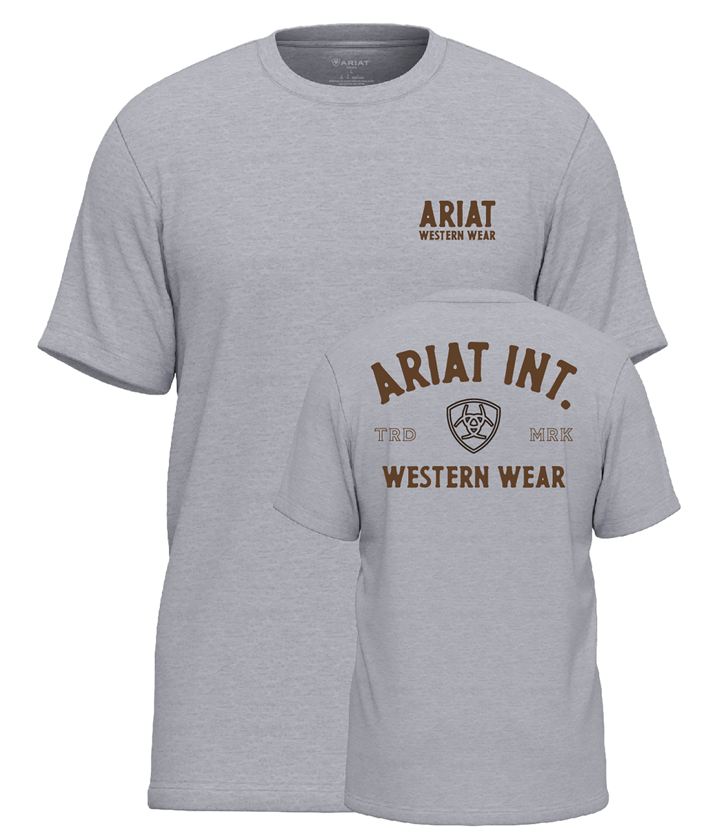 T-shirt Ariat Outline Shop - Homme - Pewter