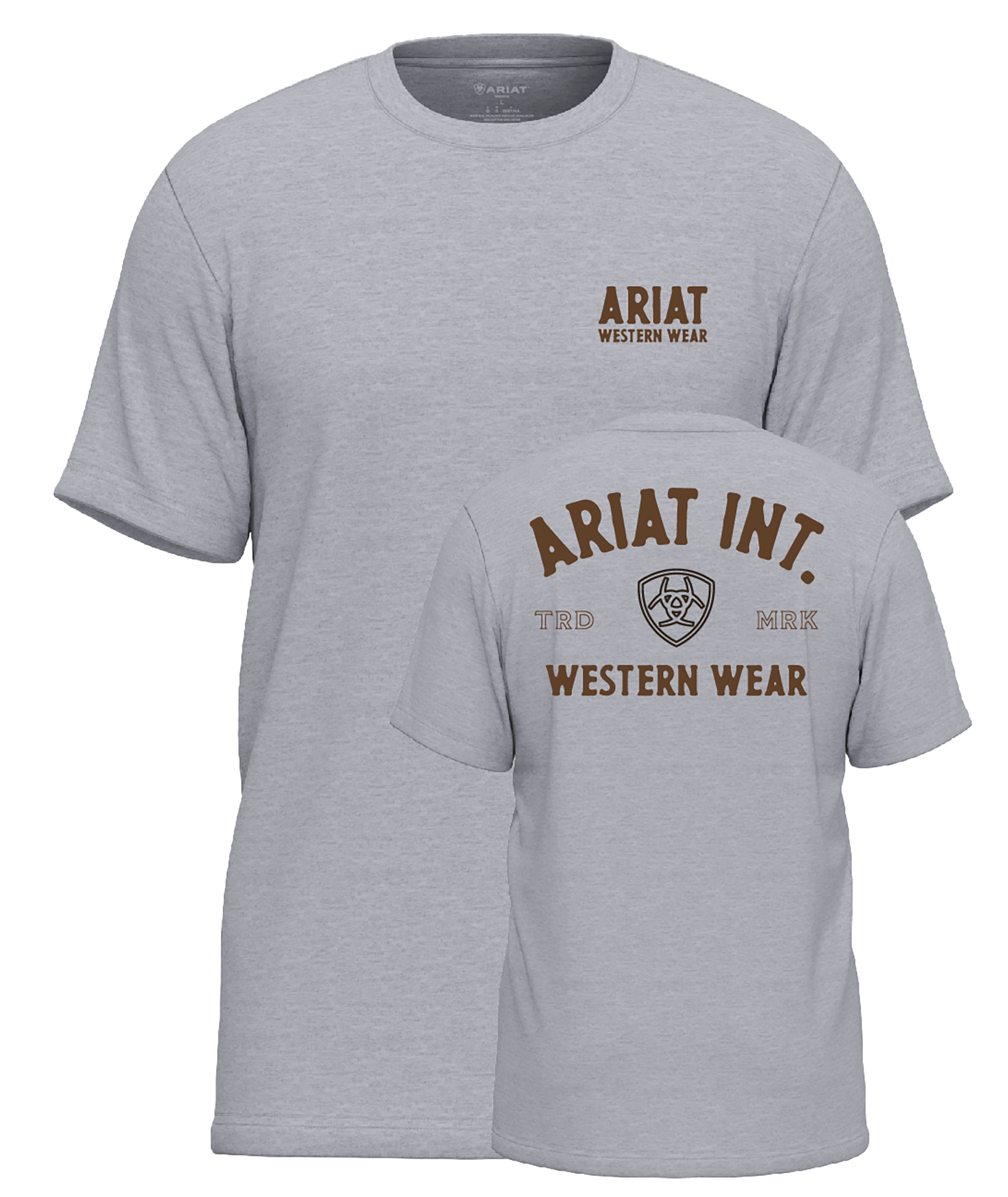 T-shirt Ariat Outline Shop - Homme - Pewter