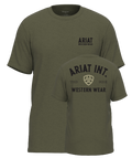 T-shirt Ariat Outline Shop - Homme - Military Heather