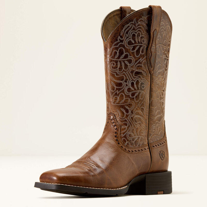 Bottes western Ariat Round Up Remuda Wide Square Toe – Femme