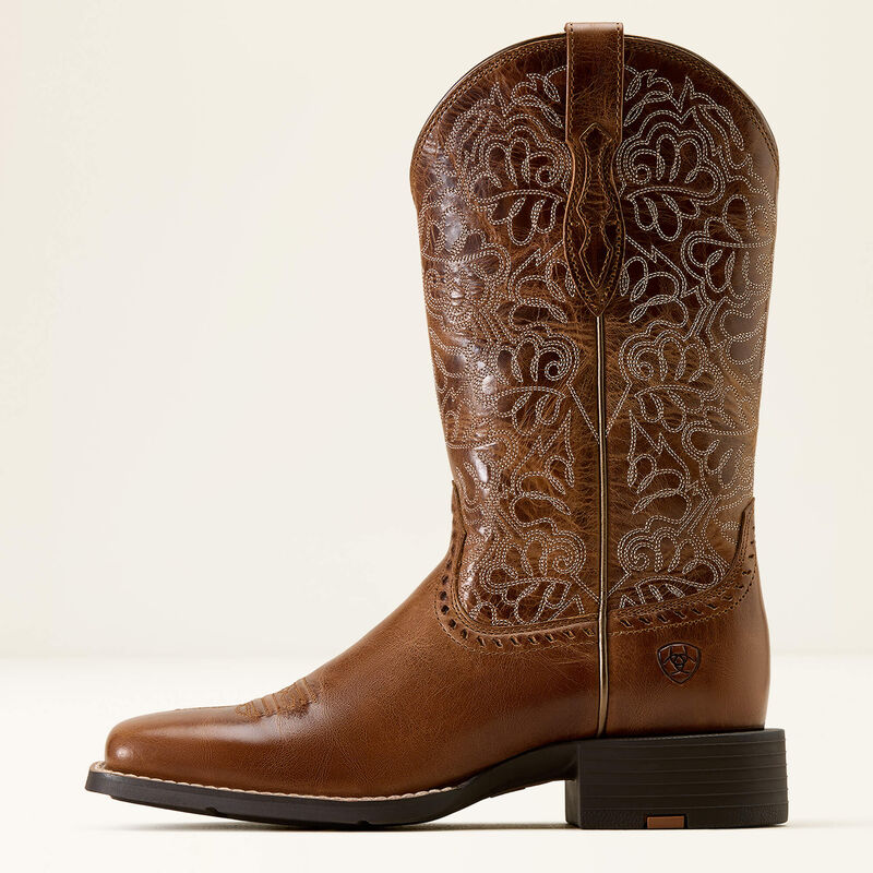 Bottes western Ariat Round Up Remuda Wide Square Toe – Femme