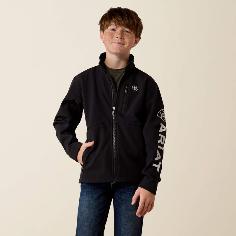 Manteau Ariat Logo Softshell – Noir – Enfant