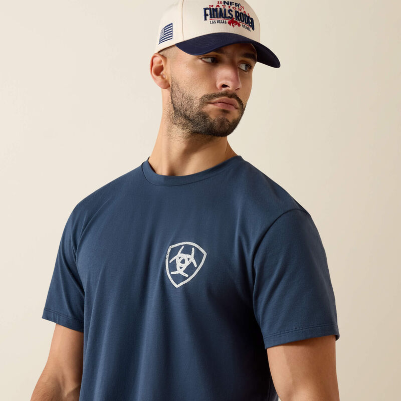 Ariat Longhorn Patriot Bravery T-Shirt - Blue Dusk - 01