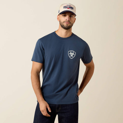 Ariat Longhorn Patriot Bravery T-Shirt - Blue Dusk - back