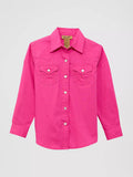 Chemise western Wrangler à boutons-pression – Rose – Fille