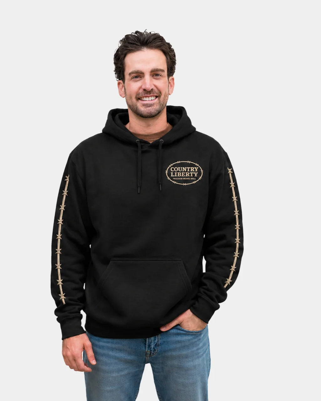 Hoodie black ranch bound