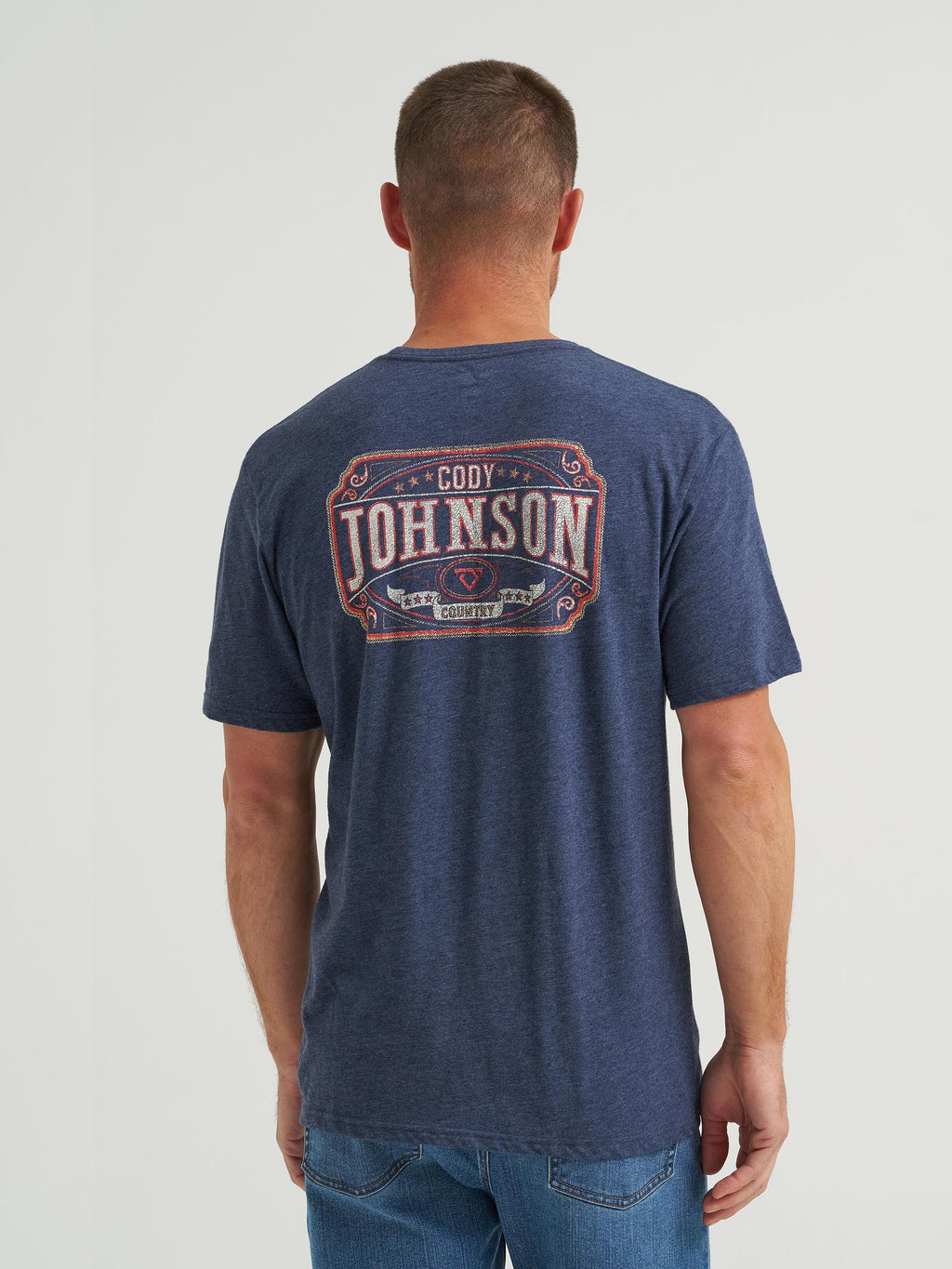 T-shirt graphique Wrangler® Cody Johnson pour homme – Black Iris