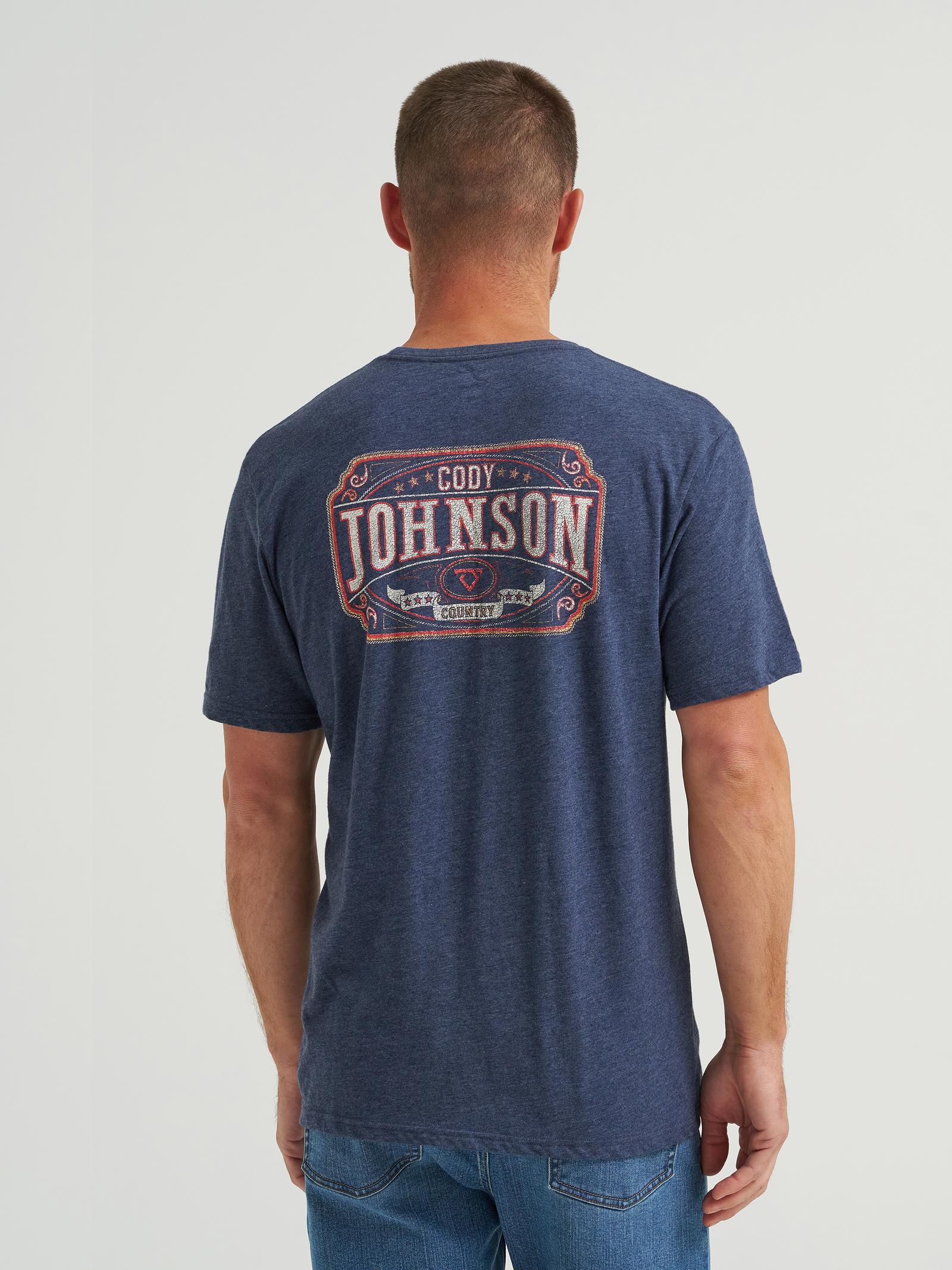 T-shirt graphique Wrangler® Cody Johnson pour homme – Black Iris