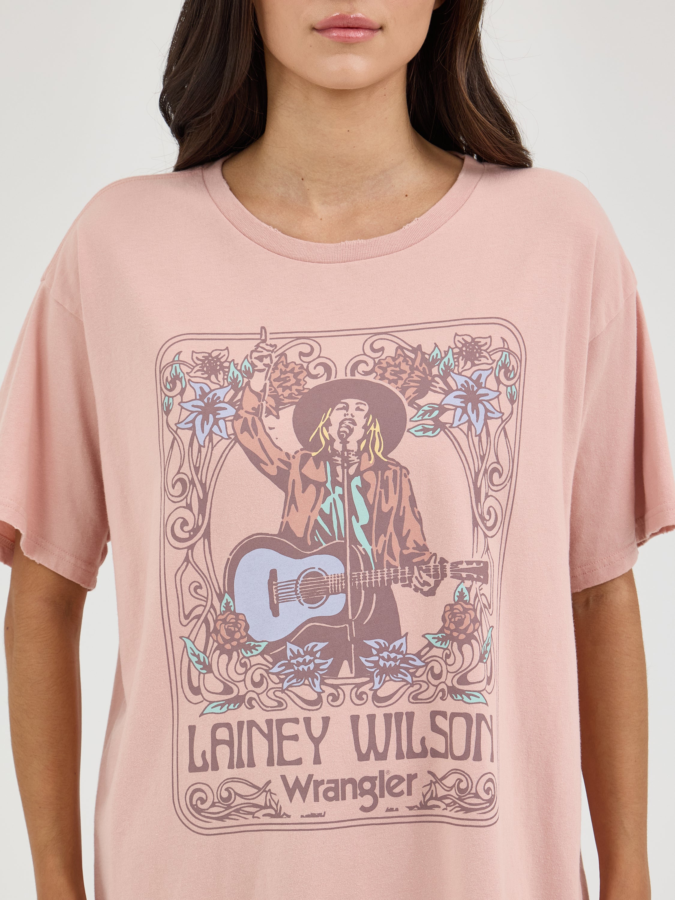 Wrangler® Short Sleeve Graphic T-Shirt - Lainey Wilson - Oversized Fit