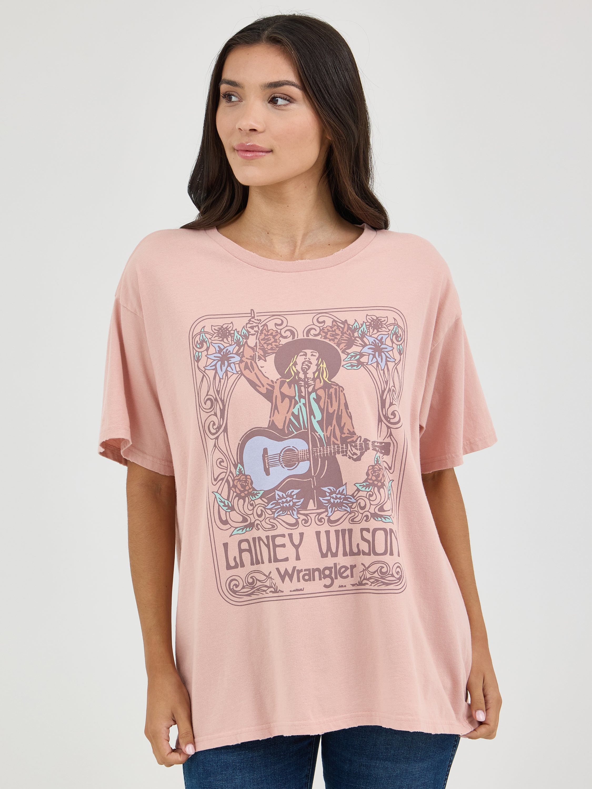 Wrangler® Short Sleeve Graphic T-Shirt - Lainey Wilson - Oversized Fit