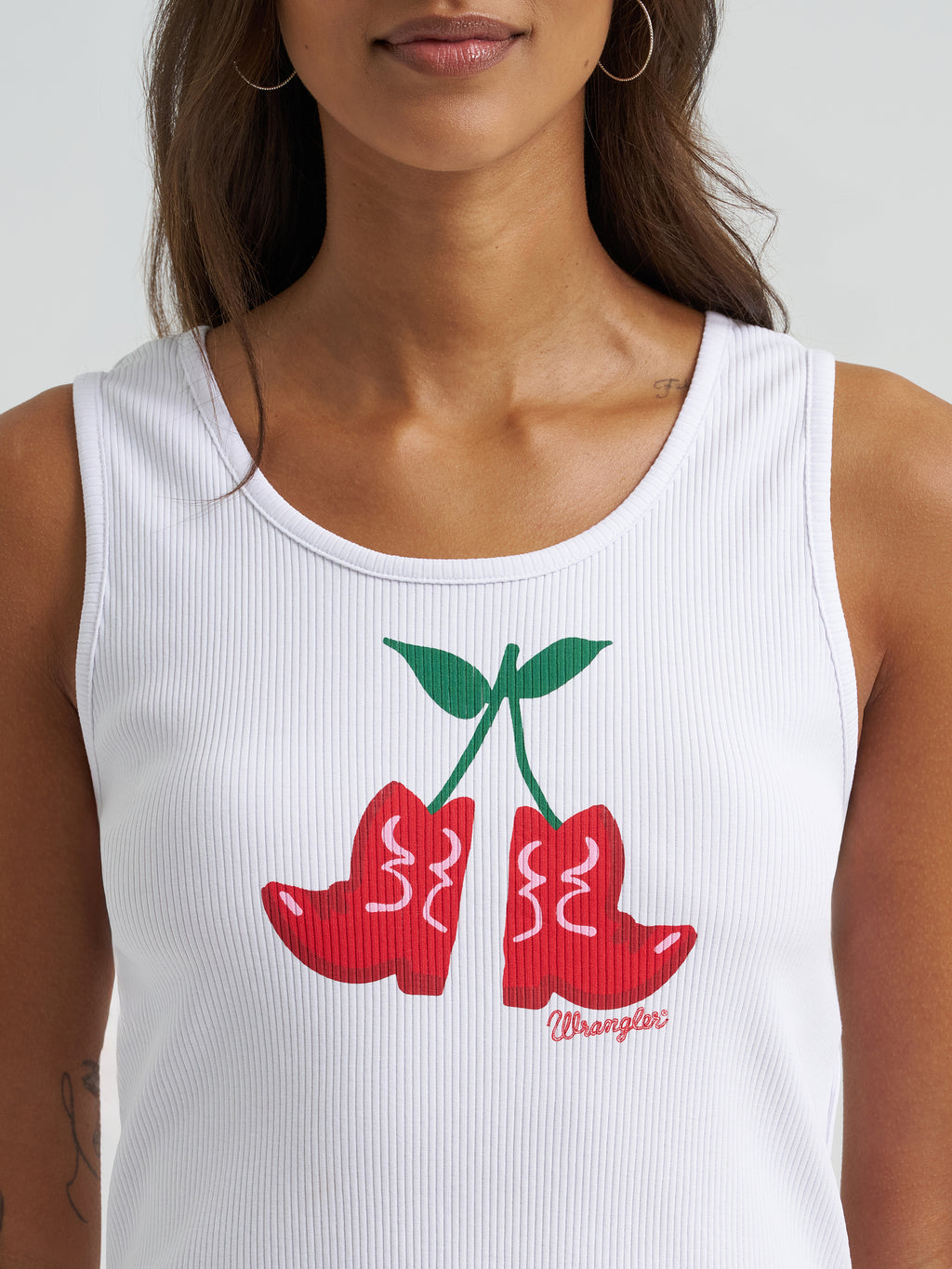 Wrangler® Graphic Slim Crop Tank