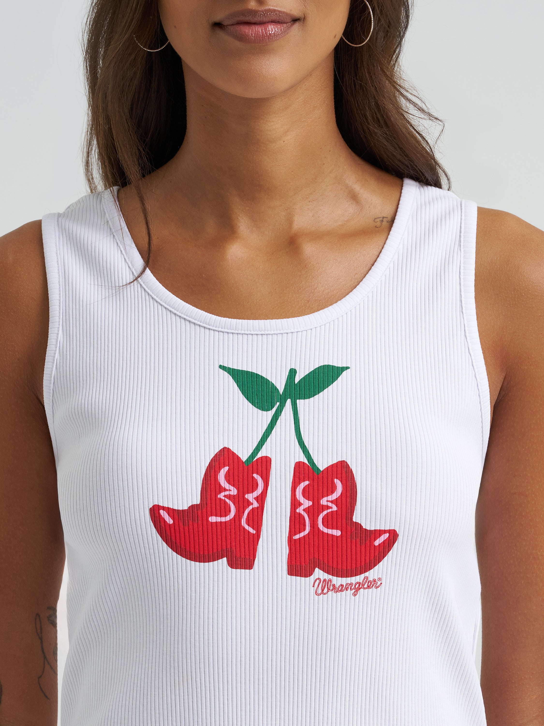 Wrangler® Graphic Slim Crop Tank