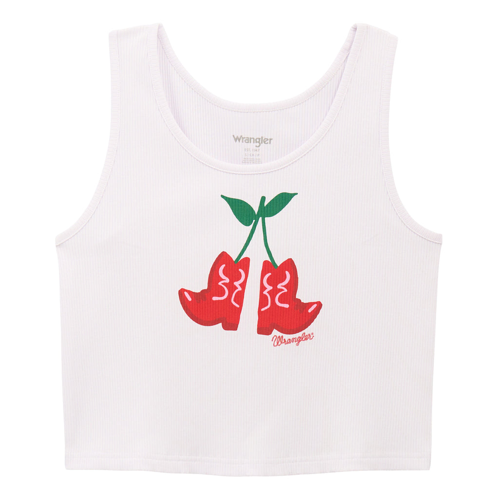 Wrangler® Graphic Slim Crop Tank