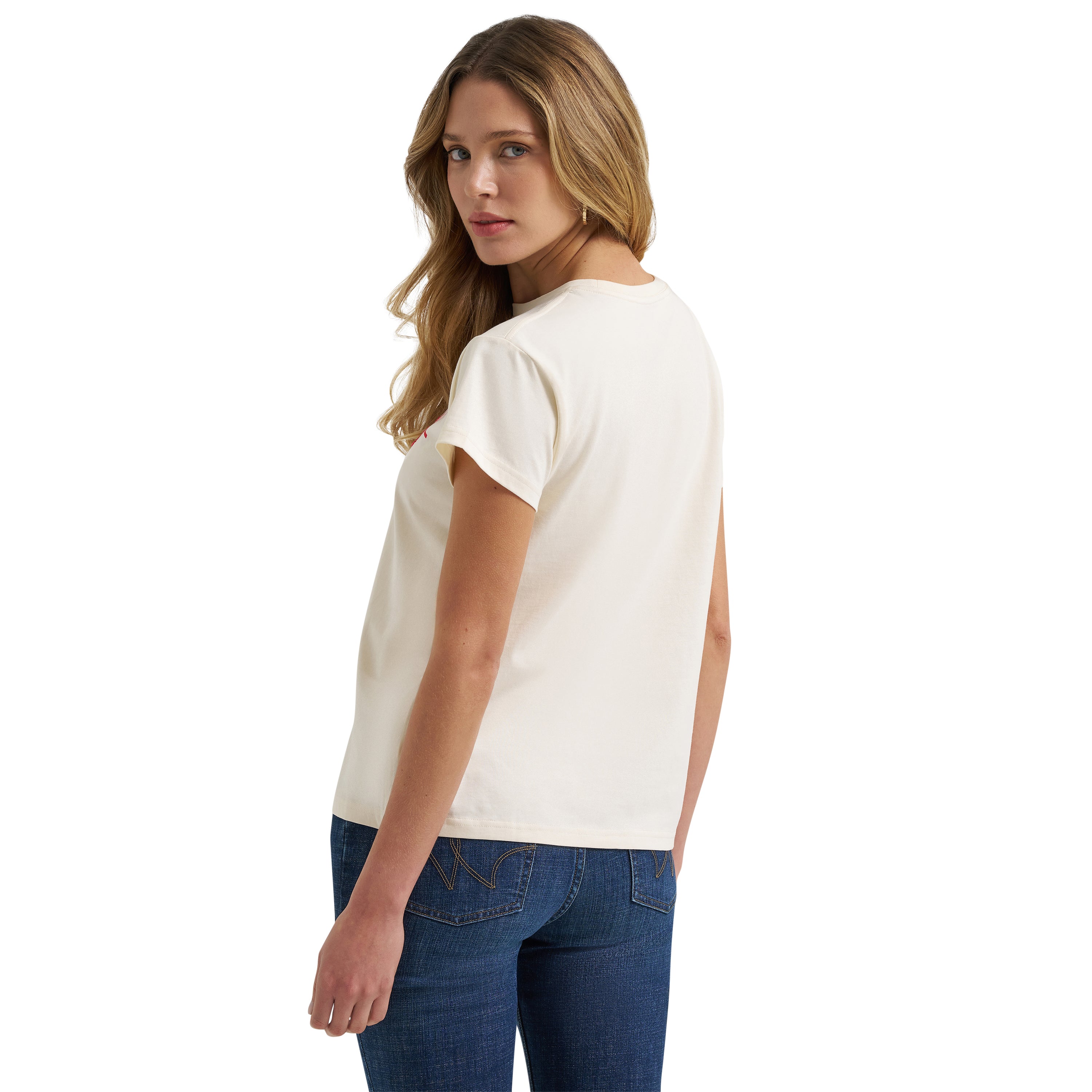 T-Shirt Wrangler Retro – Antique White