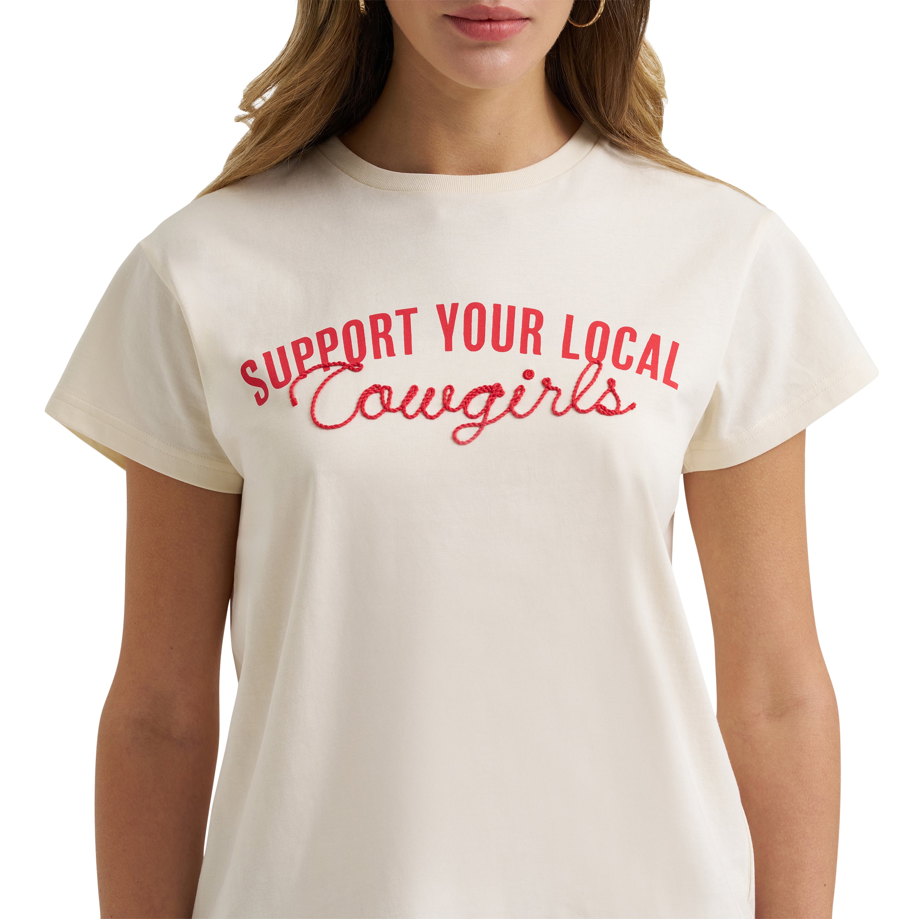 T-Shirt Wrangler Retro – Antique White