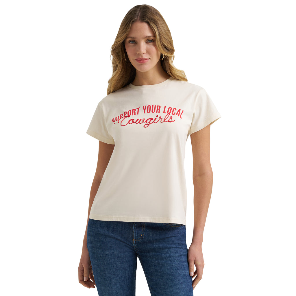 T-Shirt Wrangler Retro – Antique White