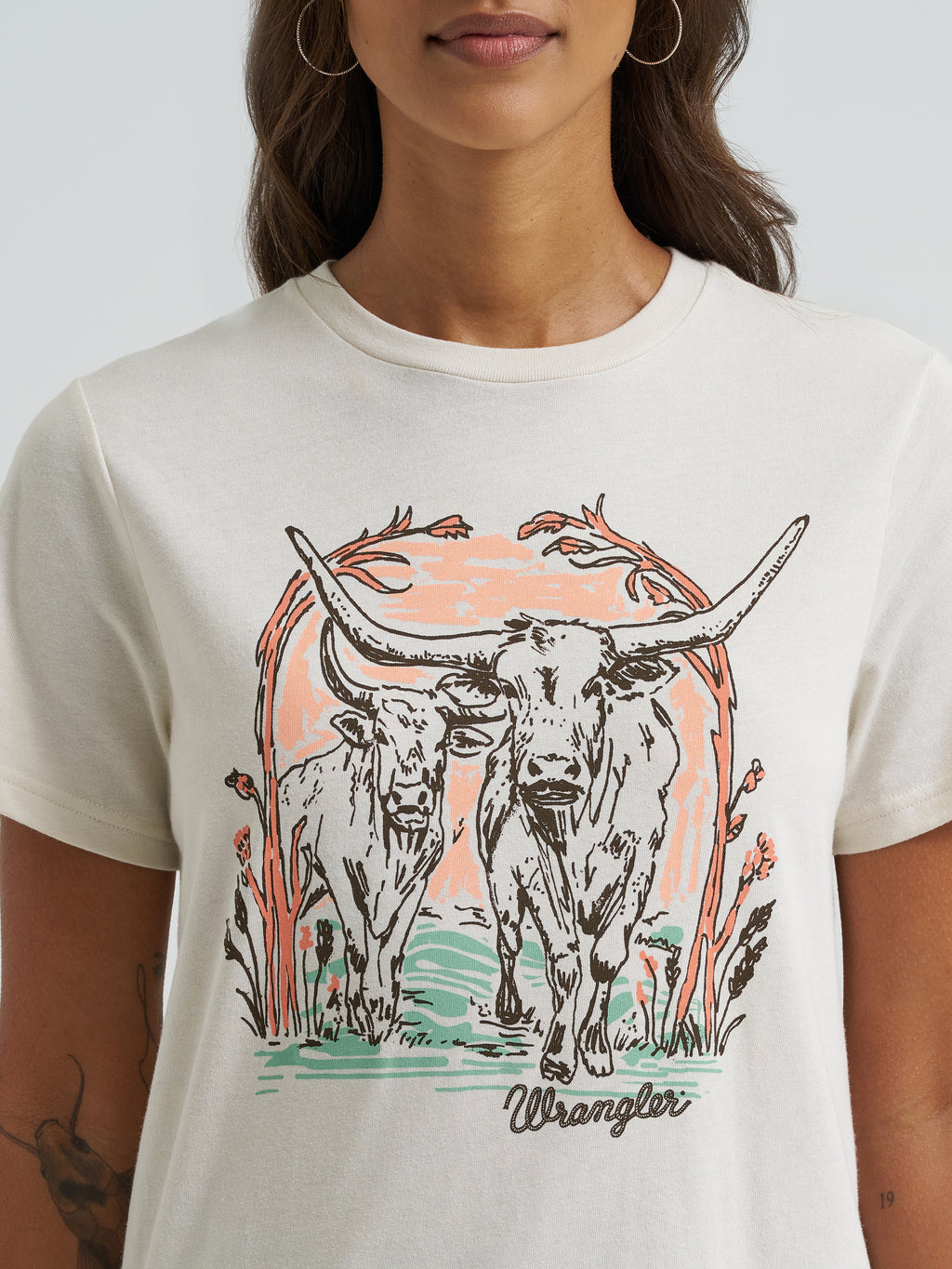 T-Shirt Wrangler – Silver Birch Heather