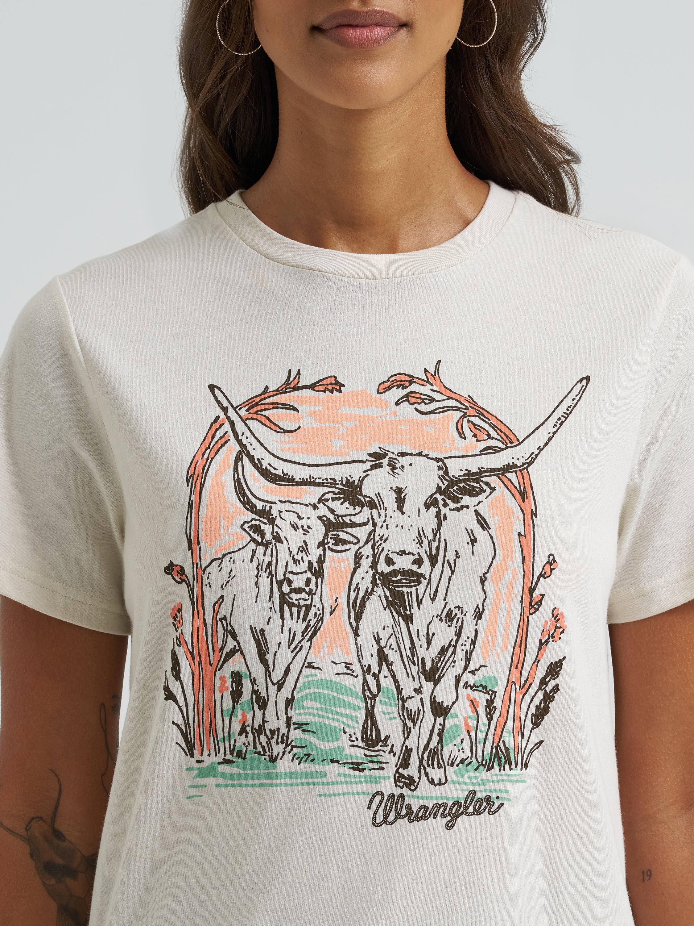 T-Shirt Wrangler – Silver Birch Heather