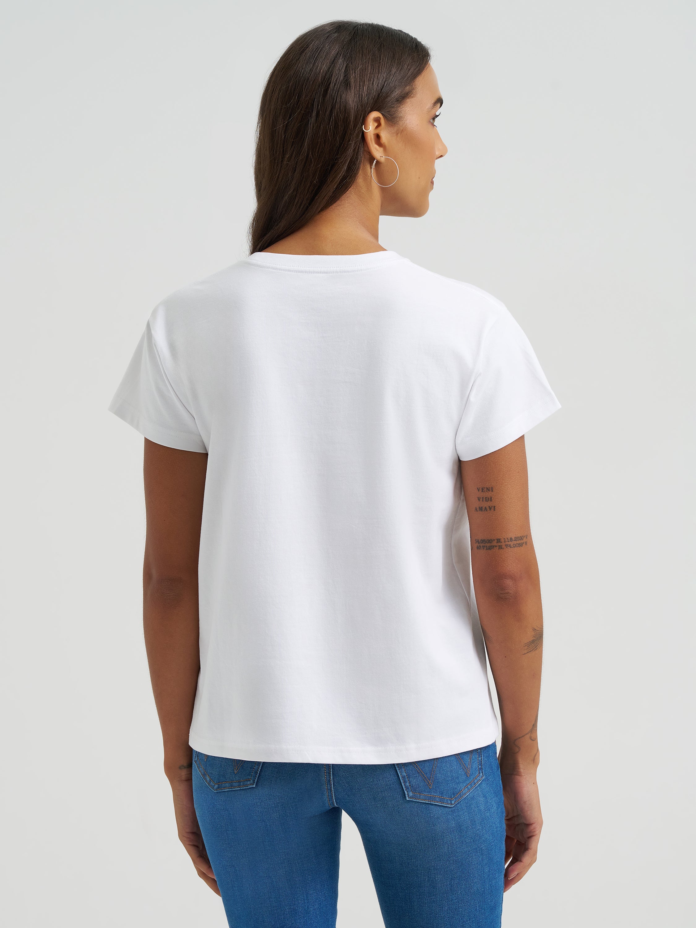 T-Shirt Wrangler Retro – Blanc