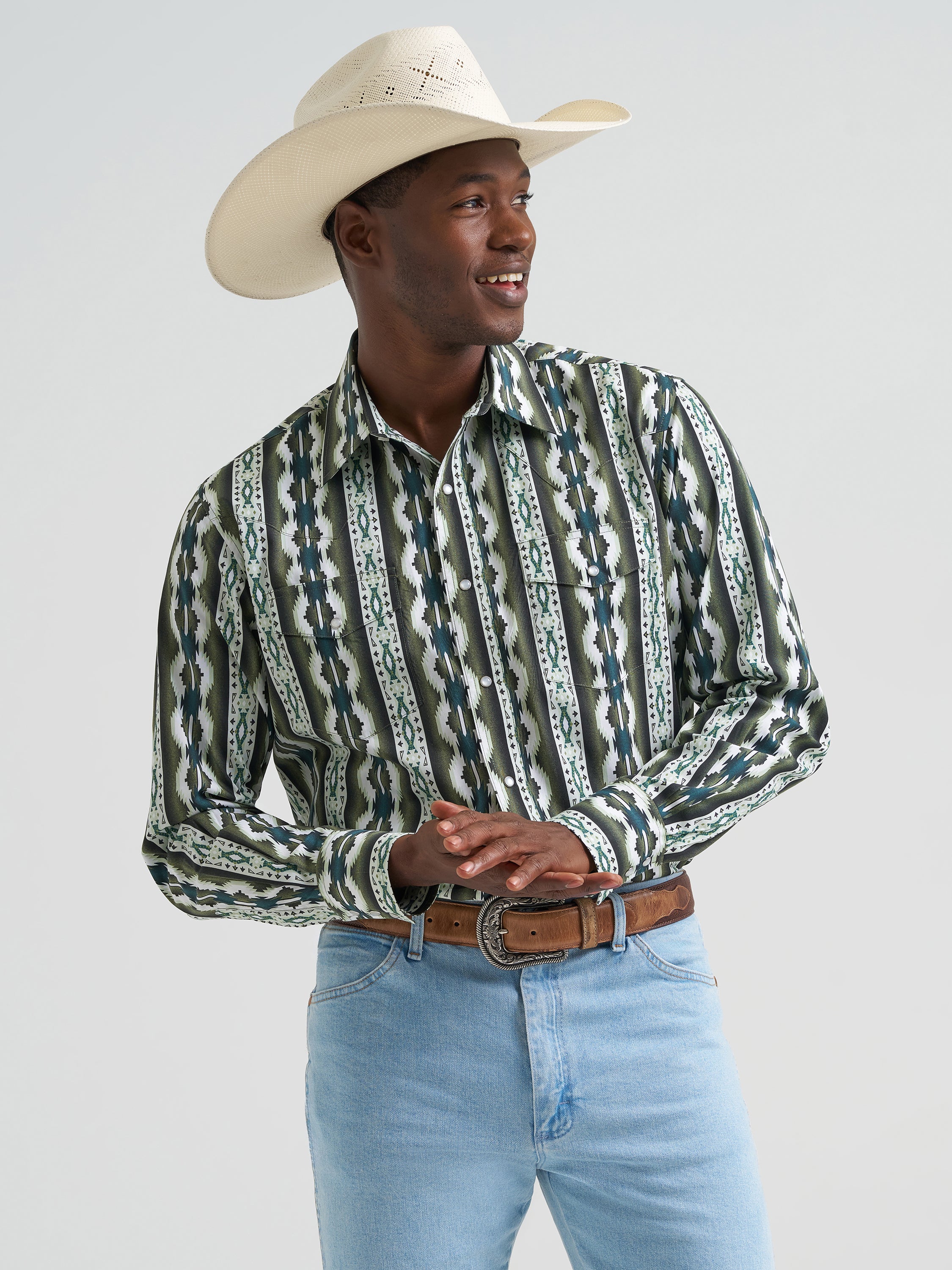 Chemise western habillée Checotah® à manches longues – Coupe classique