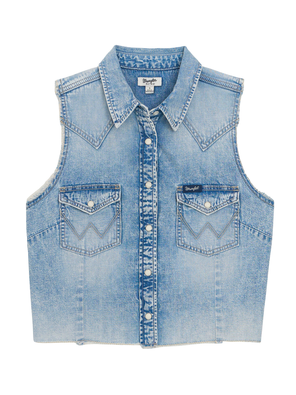 Chemise sans manches Wrangler Retro Punchy – jean