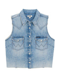 Chemise sans manches Wrangler Retro Punchy – jean