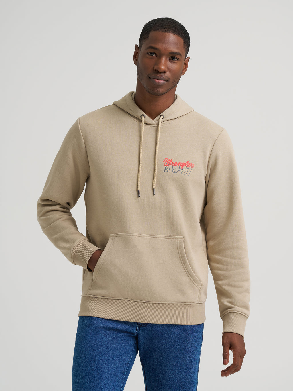 Chandail à capuchon Wrangler® EST. 1947 pour homme – Tan