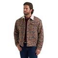 Manteau jacquard Wrangler doublé sherpa pour homme
