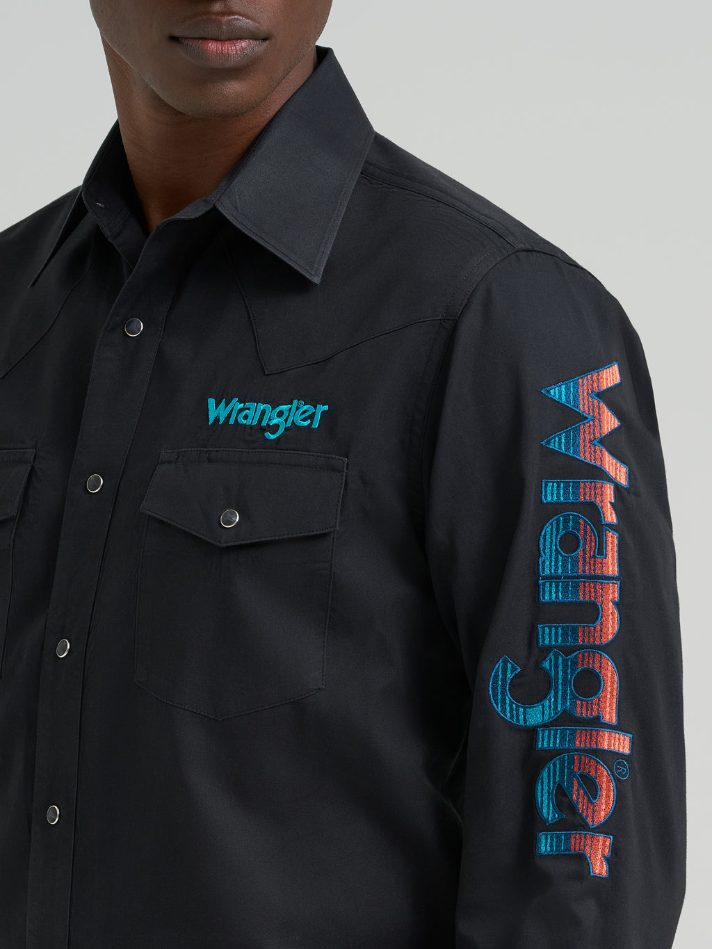 Wrangler® Logo Long Sleeve Shirt