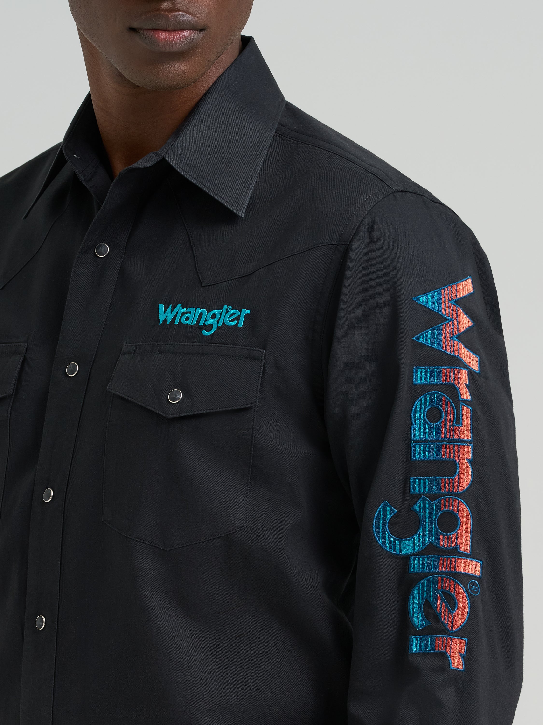 Wrangler® Logo Long Sleeve Shirt