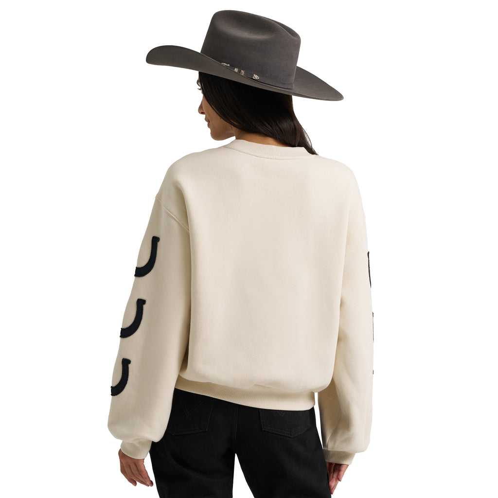 Crewneck Wrangler Retro Vintage – Blanc