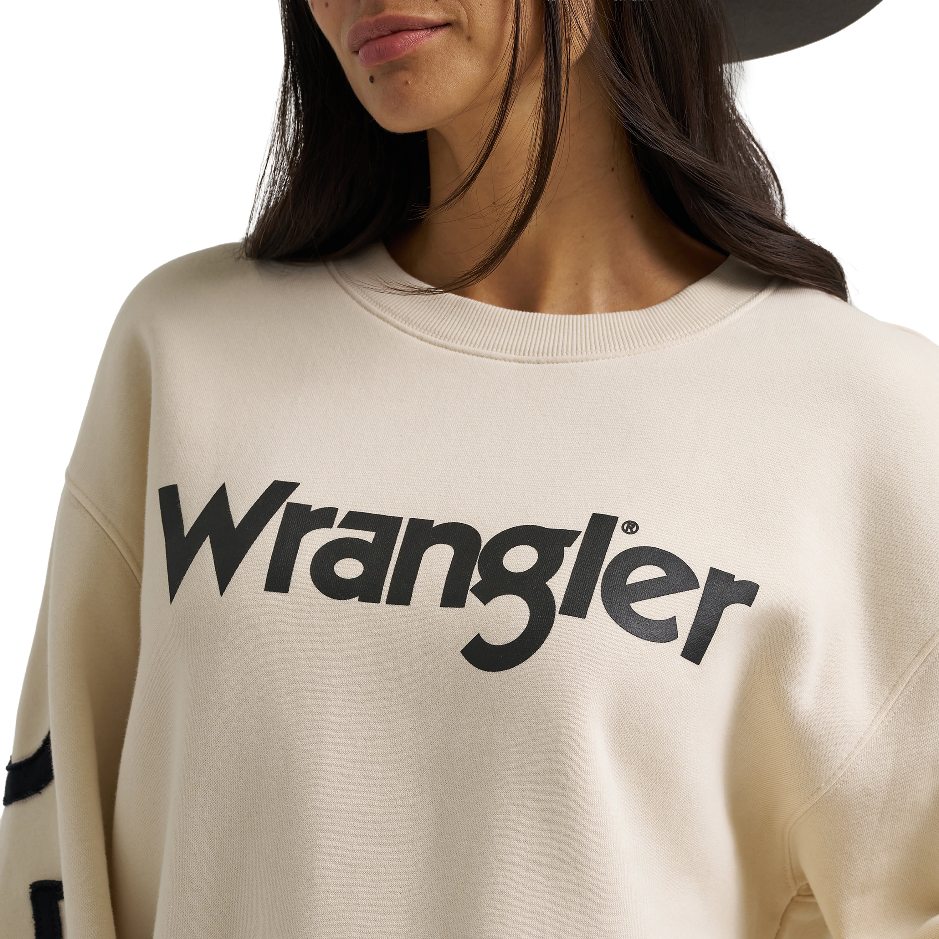 Crewneck Wrangler Retro Vintage – Blanc