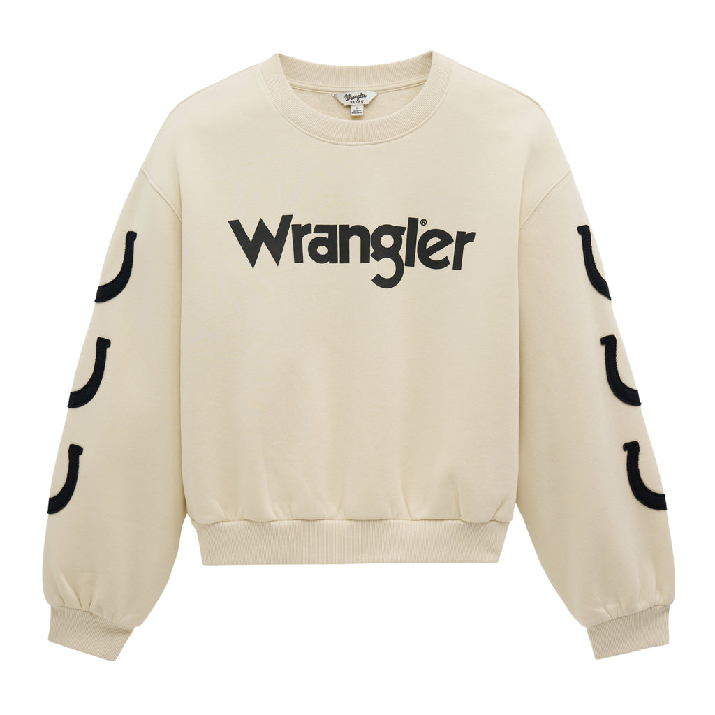 Crewneck Wrangler Retro Vintage – Blanc