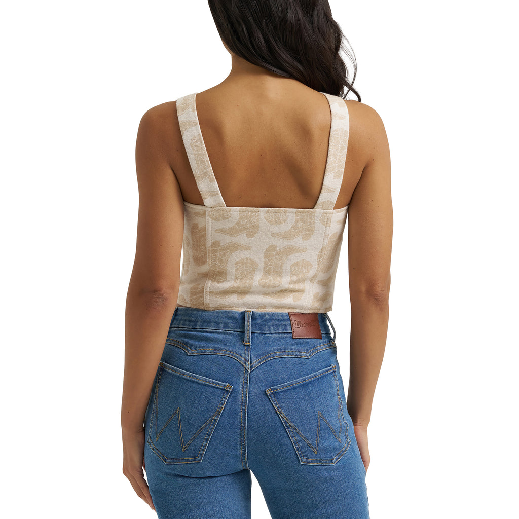 Haut Jacquard Wrangler Retro – Blanc