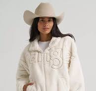 Manteau en fausse fourrure Wrangler Retro Logo pour femme