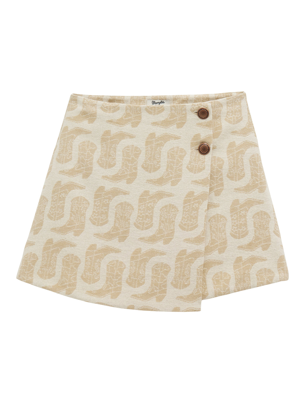 Jupe Jacquard Wrangler Retro – Blanc