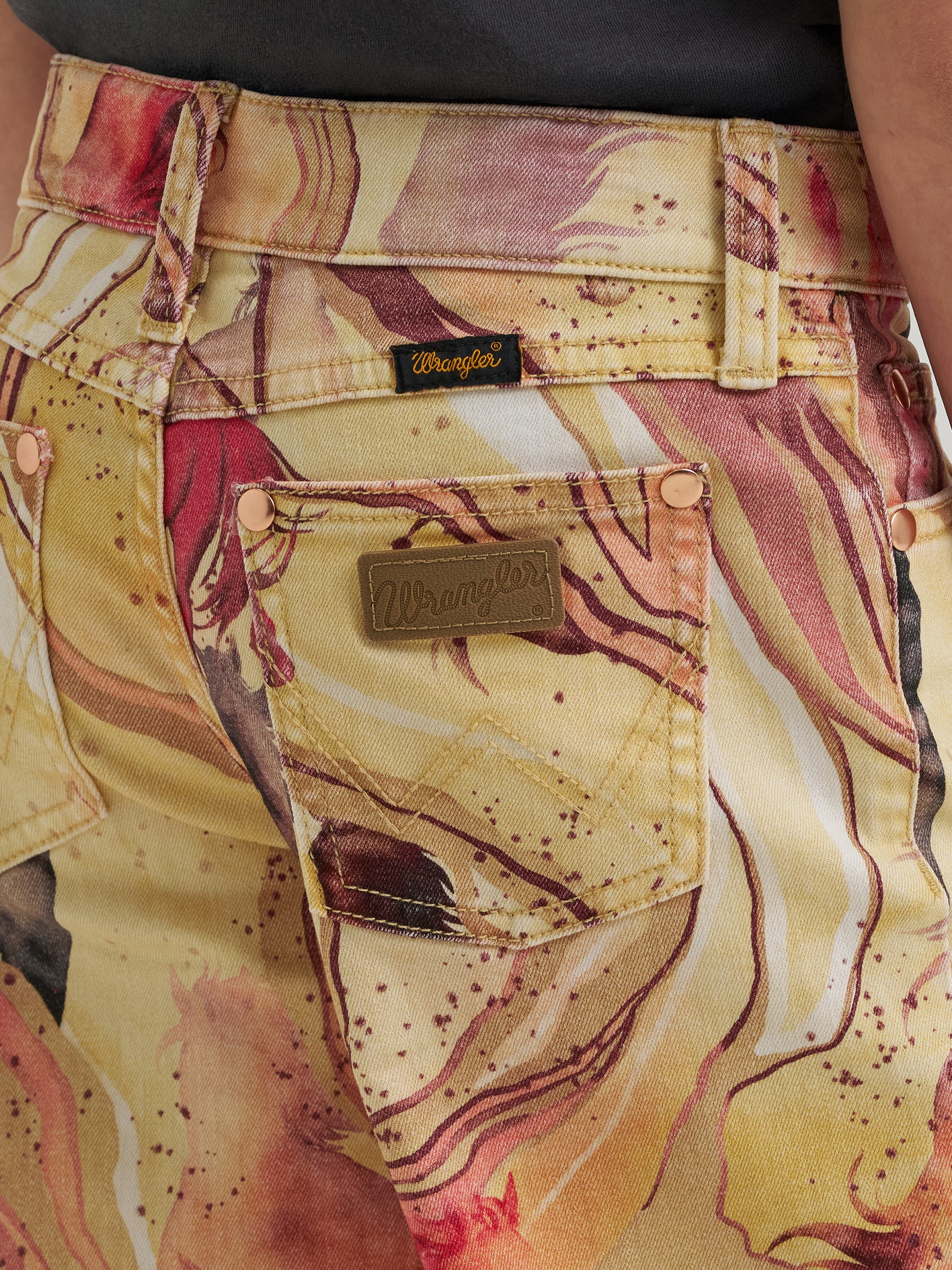 Jean Wide Leg Marble Wrangler x Lainey Wilson – Fille