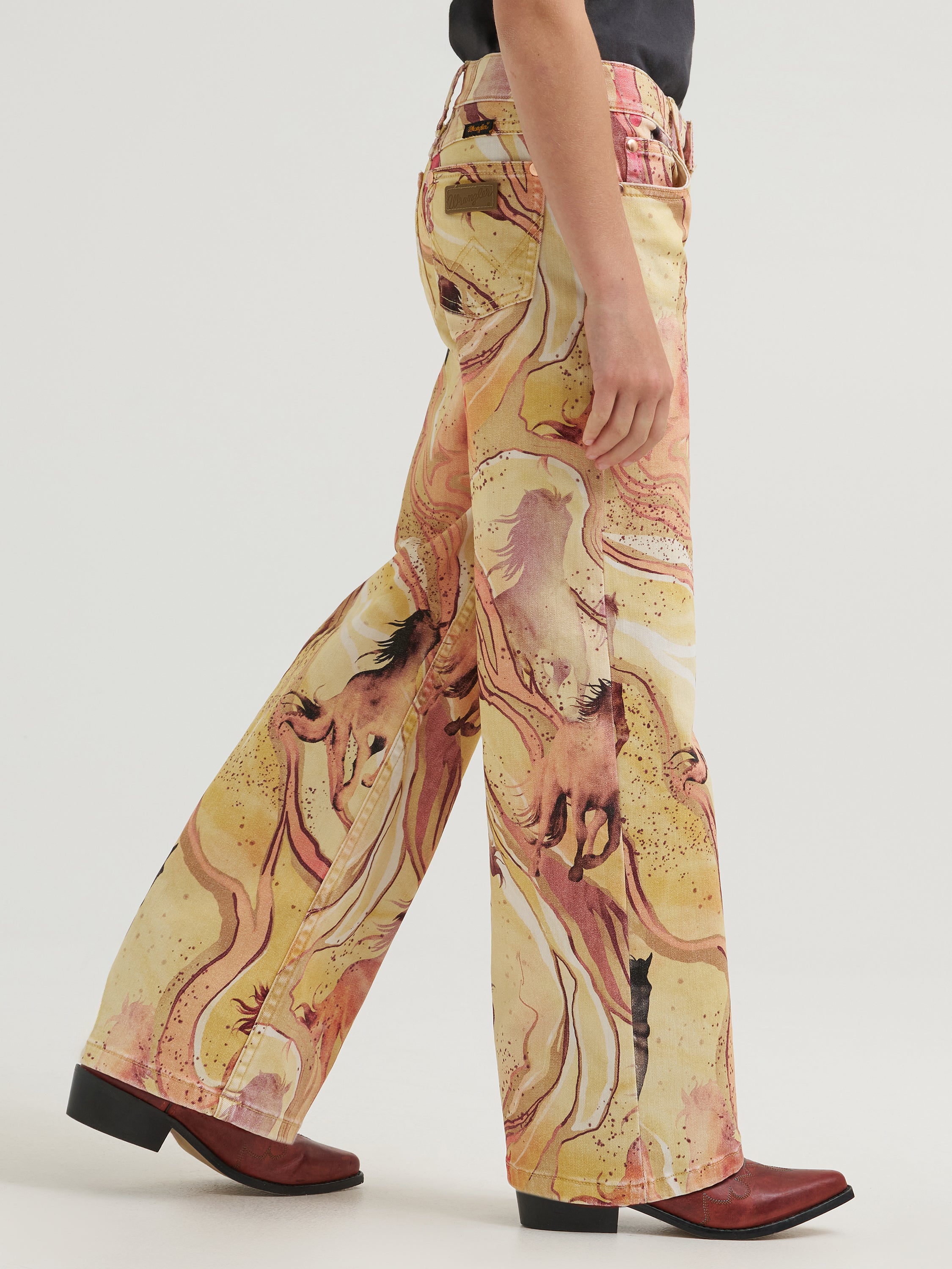 Jean Wide Leg Marble Wrangler x Lainey Wilson – Fille