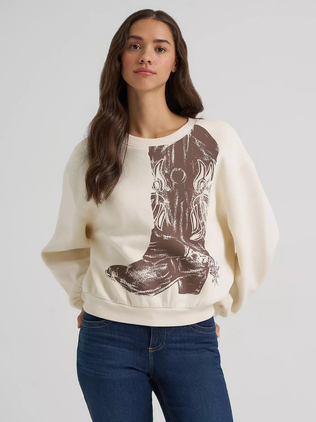 Wrangler Retro® Vintage Oversized Cropped Sweatshirt