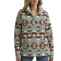 Wrangler Punchy Sherpa 1/4 Zip bleu